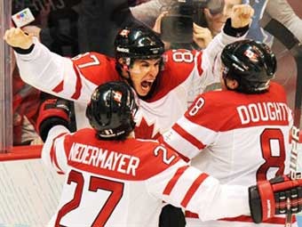 Хоккеисты сборной Канады. Фото (c)AFP